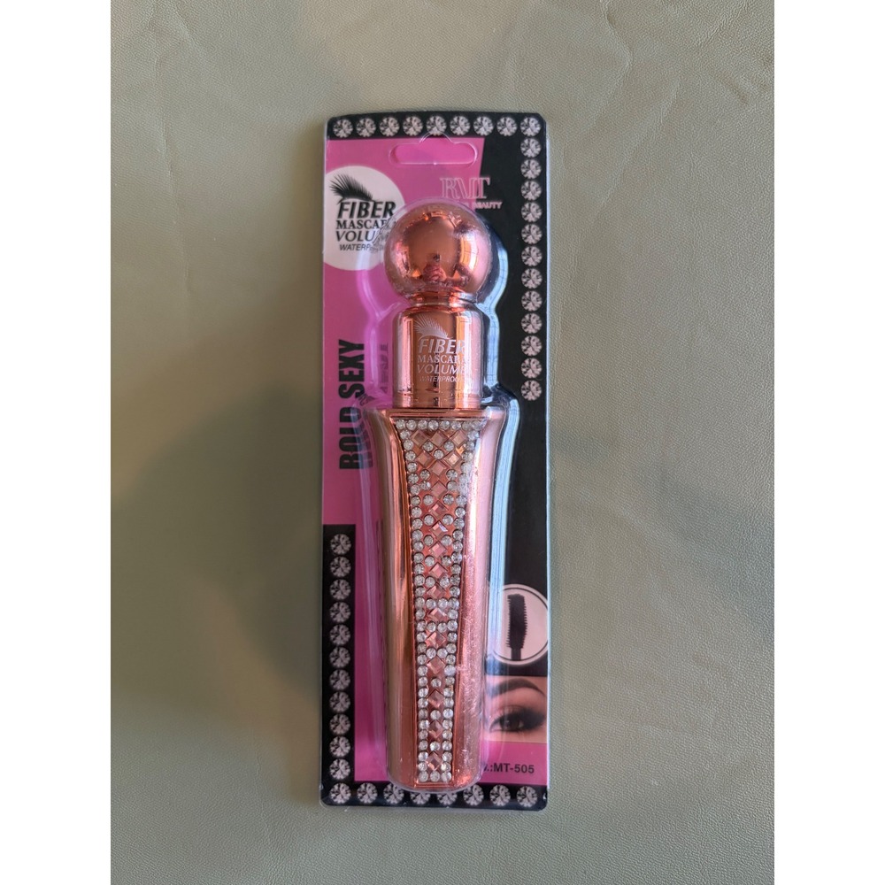 Romantic Beauty Fiber Mascara Volume Waterproof Rose Gold Rhinestone MT-505 NEW